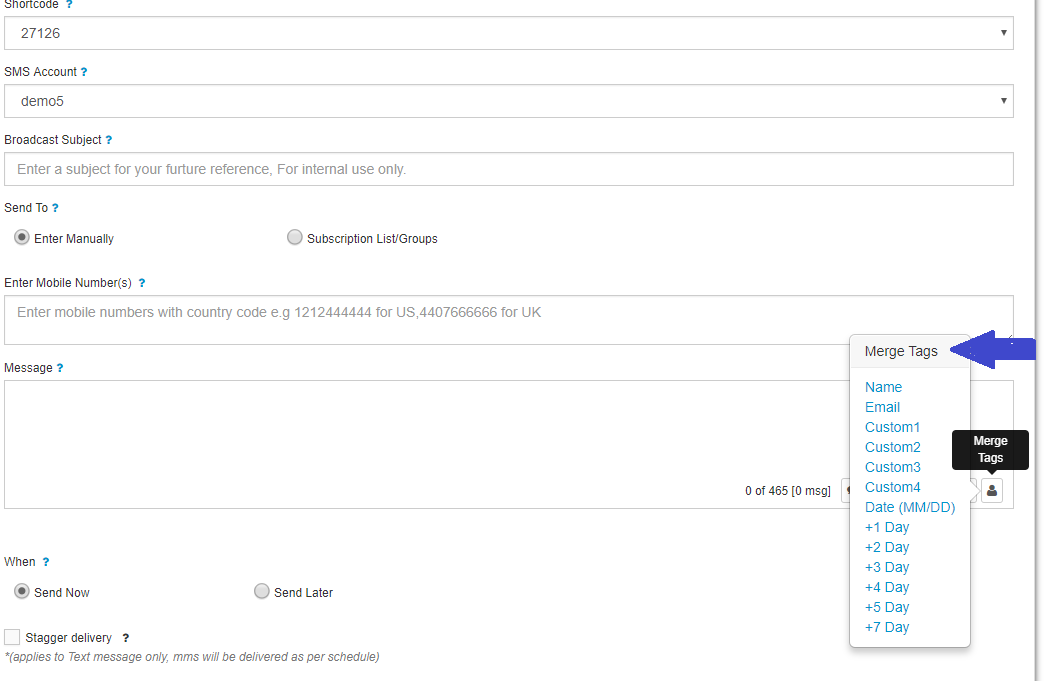 How to Use Merge Tags in your Text Campaigns? – Wire2Air Customer ...