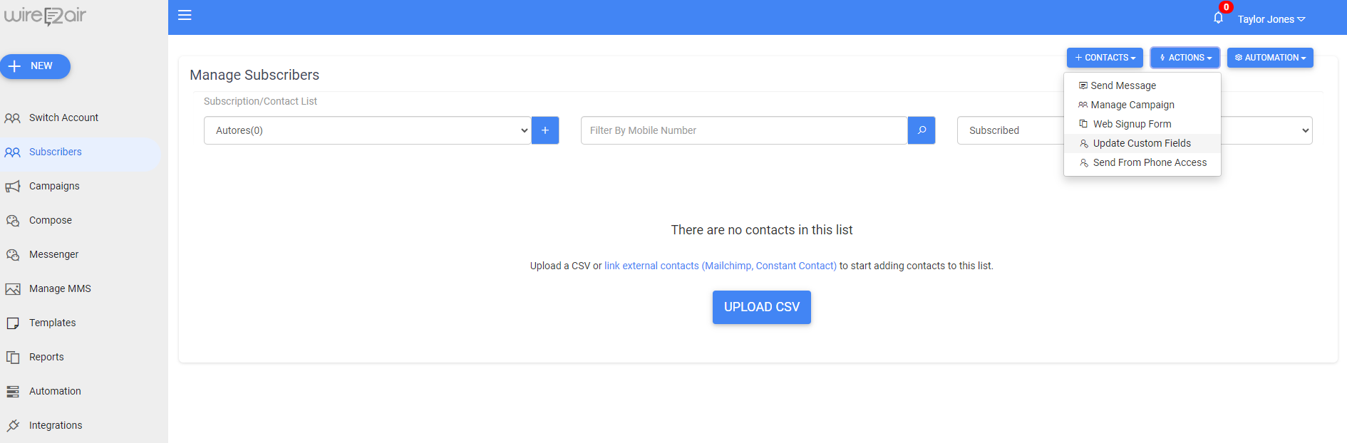 How to update Custom Fields? – Wire2Air Customer Service Portal