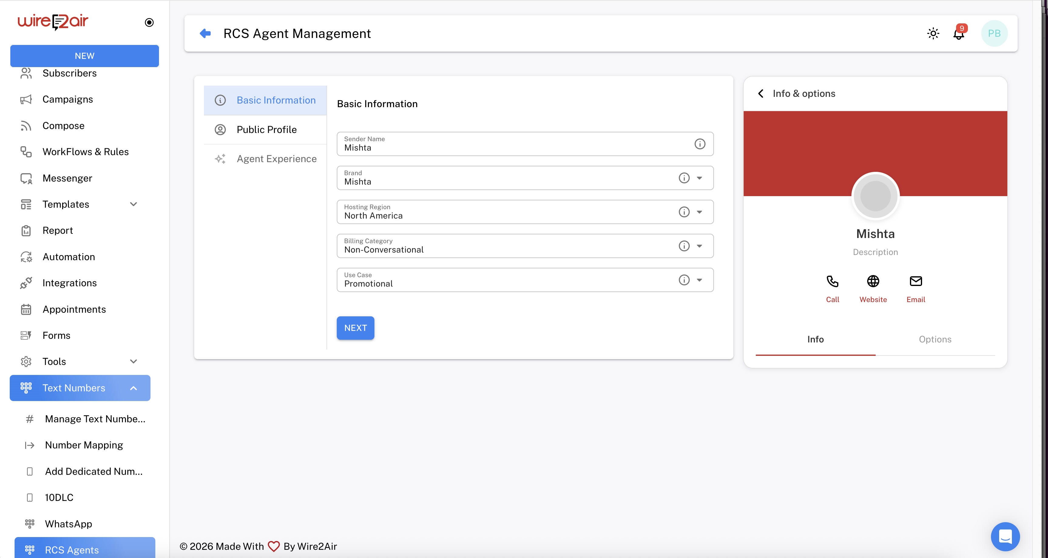 RCS Agent Management - Basic Information